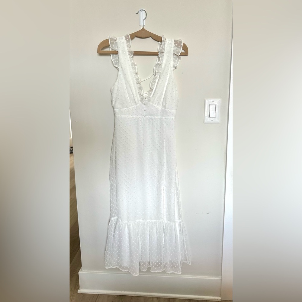 Lulu's White Midi Dress